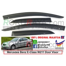 Mercedes Benz E-Class W211 2002-2009 AG Door Visor Air Press Wind Deflector (Small 5cm Width)